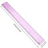 2 Pack Plastic Ruler Straight Ruler Plastic Measuring Tool for