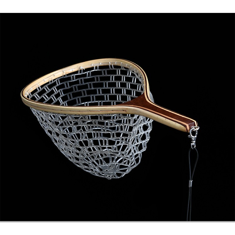 Fly Fishing Landing Net Trout Bass Nylon Mesh Catch and