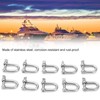 10pcs M4 Screw Pin Anchor Shackle 304 Stainless Steel Heavy