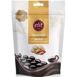 Elit Dark Chocolate Covered Almonds Dragee - 1 Pack