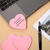150 Sheets Waterproof Heart Sticky Notes 2.8'' Heart Shaped Transparent