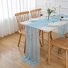 Aoksunova Table Runner, Blue Chiffon Table Runner, Tulle, 300 x