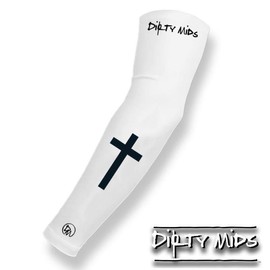 SAVAGE SERIES - Compression Arm Sleeves for Sports - Color: PURE FAITH, Size: XL/XXL
