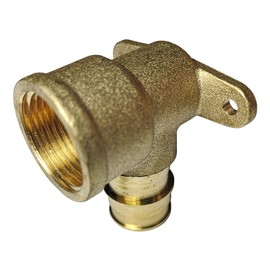 1 PIECE XFITTING 3/4" PROPEX X 3/4" FEMALE NPT DROP EAR ELBOW, EXPANSION F1960, PEX A, LEAD FREE BRASS, FOR UPONOR (WIRSBO) SIOUX CHIEF