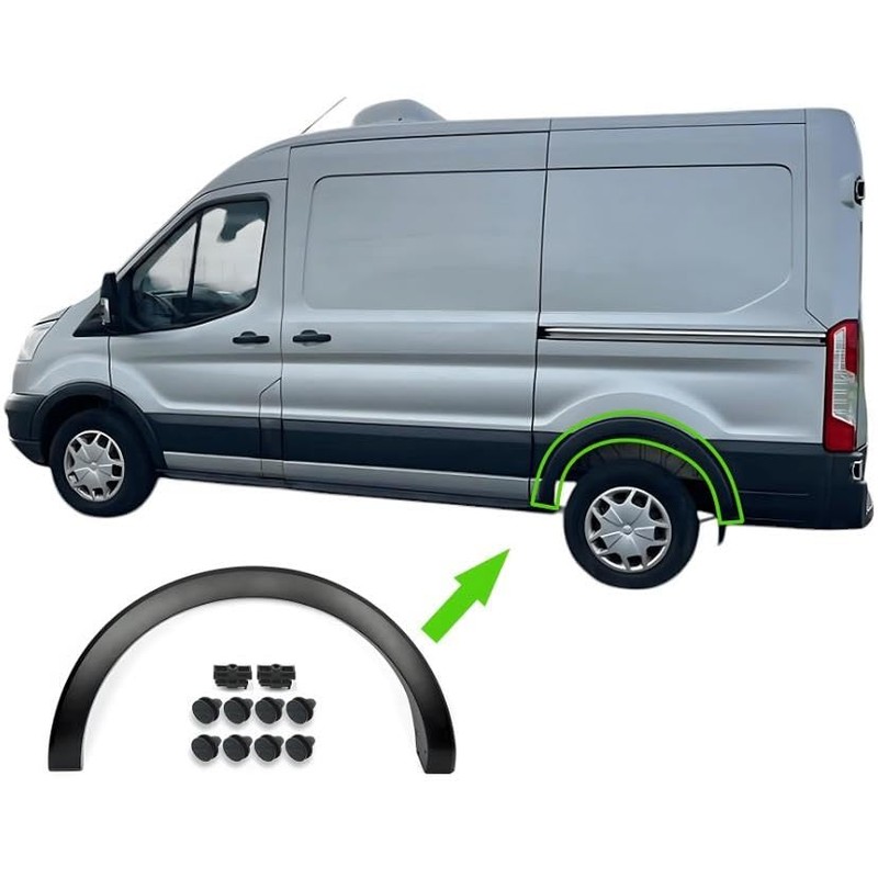 appRUN Wheel Arch Trim Moulding Rear Left For FORD Transit