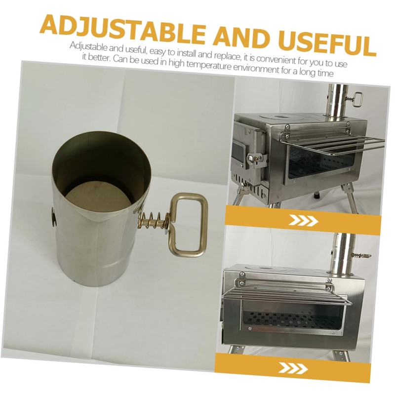 MAGICLULU Adjustable Chimney Exhaust for Outdoor Stove Stainless Steel Chimney