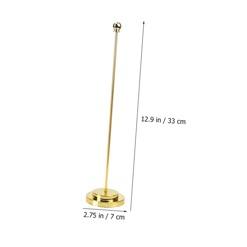 Levemolo Sturdy Metal Plastic Desk Flag Pole Holder Office Decor