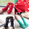 IXITON Women's Toe Socks Five Fingers Socks Cute animal pattern