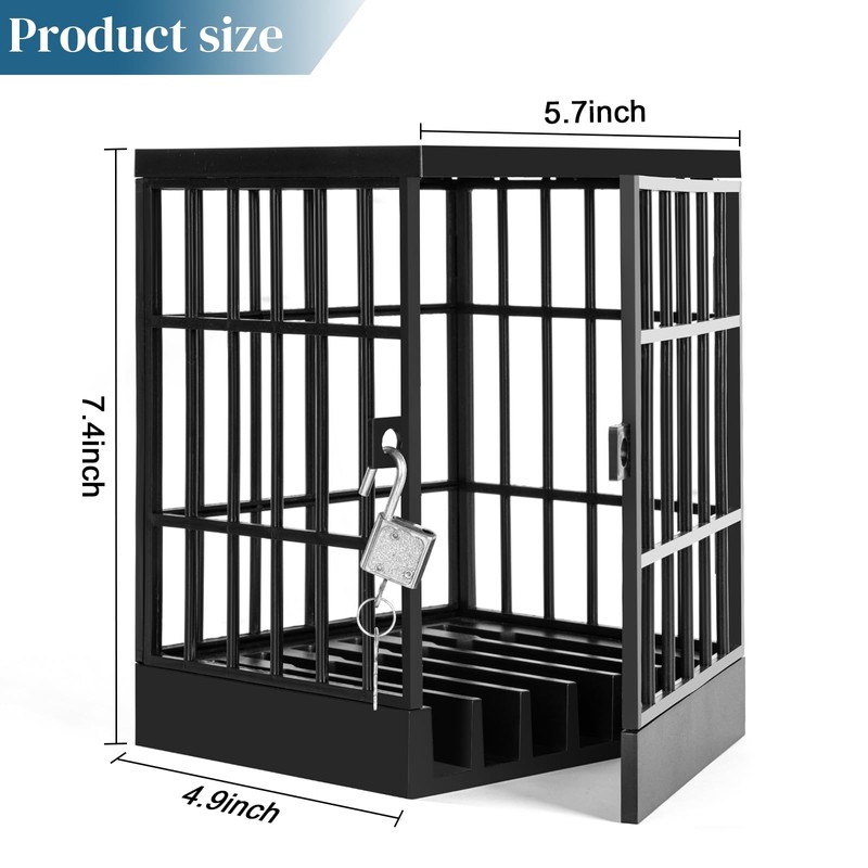 Gemaxvoled Cell Phone Jail-Phone Cage with Lock and Key, Phone