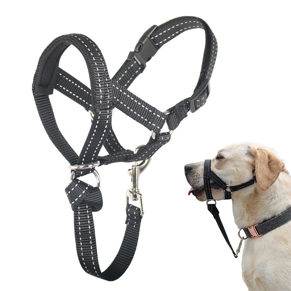BARKLESS Dog Head Collar, No Pull Head Halter with Soft