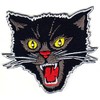 PatchClub Black Cat Patch Iron On/Sew On - Screaming Rockabilly