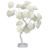 White Rose Lamp Light Up Rose Tree Lamp Tabletop Flower