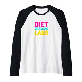 Funny Diet Drawing Lang Funny Filipina Beauty Tips Raglan Baseball Tee