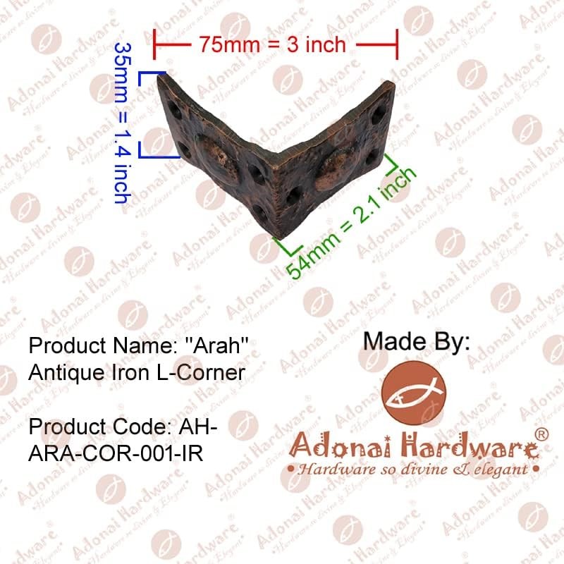Adonai Hardware Arah - Protector de borde de esquina en