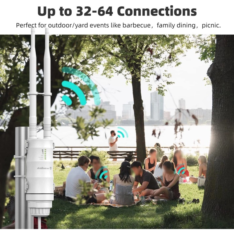 WAVLINK AC600 WiFi Long Range Extender Outdoor 2.4Ghz/5Ghz WiFi Repeater