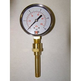 HA1180 LARGE 2.5" Face Heavy Duty Air Gauge 0-15 psi for Reddy Master Remington