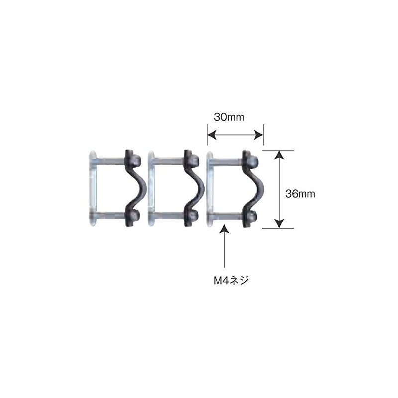 Basil 2128028500 Mounting kit, silver, 5.0 x 4.6 x 1.5