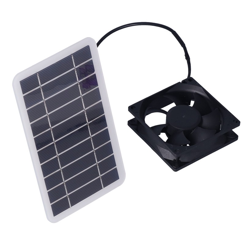 2.5W Solar Panel Fan Solar Pet Exhaust Air Flowing Fan