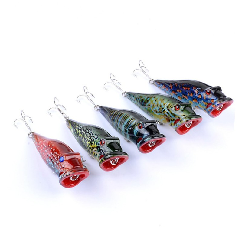 Mipcase 4PCS Lures Floating Artificial Baits for Freshwater and Saltwater
