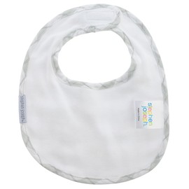 Stephen Joseph, Set of Two Muslin Cotton Bibs with Soft Silicone Spoon for Unisex Baby for Infant Toddler, Drool and Teething Cotton Bibs, Milk and Cookies