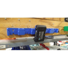 Made by Mitchell K24 5 Slot Battery Rack for Kobalt Wall Mount Holder Latching Storage Rack 24VMax Packs KB-124-03, KB-324-03, KB424-03, KB-624-03. USA PN K24x5-WR