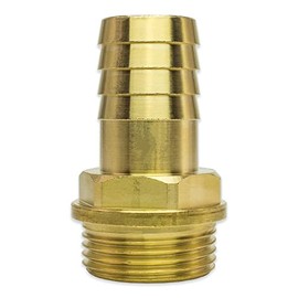 Hose Fitting Hose Connection Hose Nozzle Outlet Adapter Screw Fitting Thread Fitting Nozzle Industrial Quality - Made in Italy (Brass, 3/4 Inch Male x 20 mm)