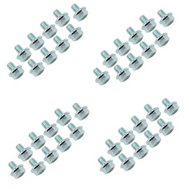 KINDZA Recoil Starter Bolt M6x1.0 mm for Honda GX140 GX160 GX200 GX240 GX270 GX340 GX390 GX610 5.5hp 6.5hp 8hp 9hp 11hp 13hp Engine Parts Replaces 90008-ZE2-003 (40 pcs)