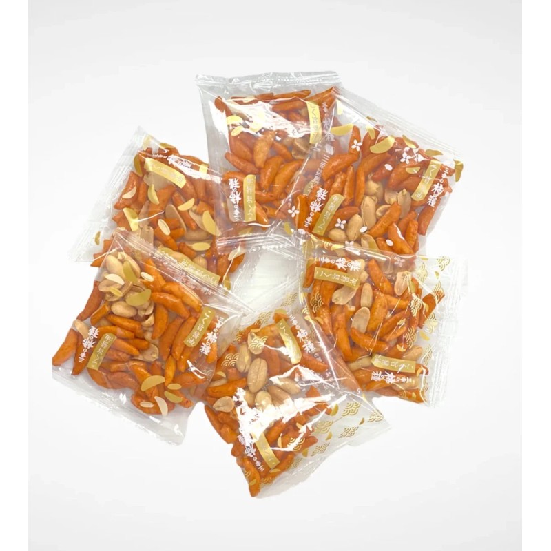 SANKO KAKI NO TANE PREMIUM PEANUTS MIX RICE CRACKER, 6