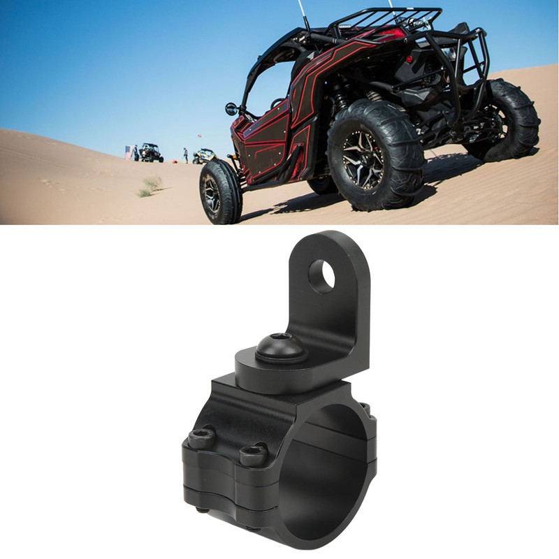 UTV Whip Mount Adjustable Heavy Duty Rust Proof Black Strong