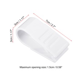 PATIKIL Duvet Cover Clips, 6 Pieces, No Pins, Plastic Duvet Clips, Holds Corner Fasteners, Quilting Fixer for Clips, Bed Sheet Fastening Clips, White
