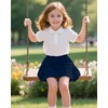 Ekfewou - Faldas deportivas para niñas pequeñas, con bolsillos, Azul