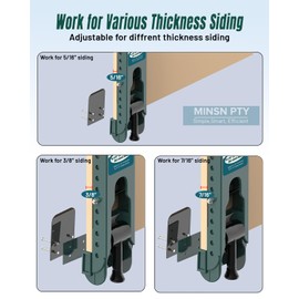 Upgraded Siding Installation Tools for 5/16-Inch, 3/8-Inch, 7/16-Inch Fiber Cement Lap Siding - Gauge With Adjustable Reveals, Polycarbonate Body, 2 Packs