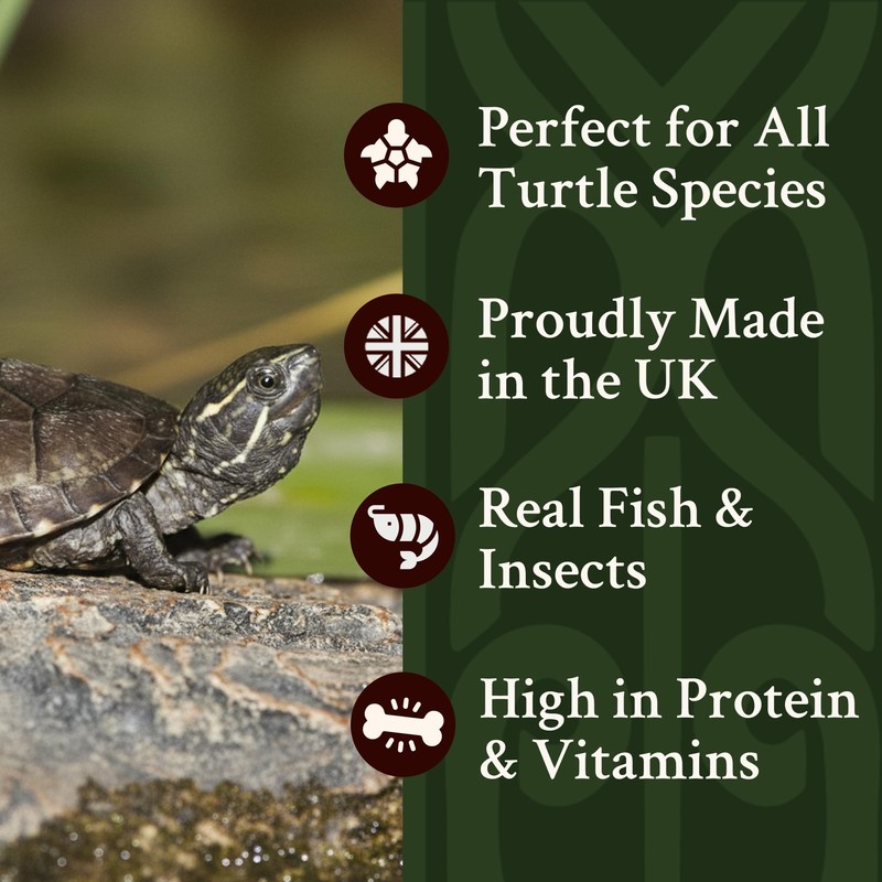 Turtle Food 1 Litre Tub (240g) | Floating Terrapin Food