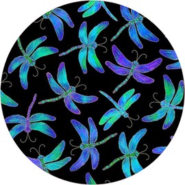 Andreas Silicone Jar Opener, Dancing Dragonfly – 6.25" Non-Slip Lid Gripper & Garlic Peeler, Food and Dishwasher Safe, Multi-Use, Durable Silicone & Fabric, Made in the USA, JO-260