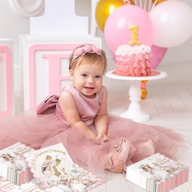 50Pcs First Communion Napkins Paper First Communion Decorations for Girls Baptism Napkins Mi Primera Comunion Napkin God Bless Napkin Baptism Decorations for Christening Confirmation Newborn Wedding