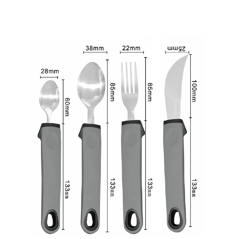 Easy Grip Cutlery Set, Cutlery for Disabled Hands, Disability Ideal