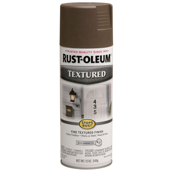 Rust-Oleum 7226830 Textured Spray Paint, 12 oz, Bronze