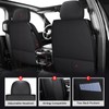 MIROZO 2PCS Front Silverado Seat Covers,Waterproof Truck Seat Covers Compatible
