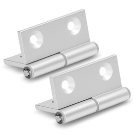 Tgoon 2PCS Bisagras abatibles, Bisagra Plegable Aluminio Grueso 4mm Buje Resina Antipolvo para Mueble Puerta Gabinete Ventana Herraje