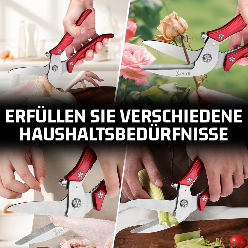Plys Poultry Shears High Performance Kitchen Scissors Sharp: Household Scissors
