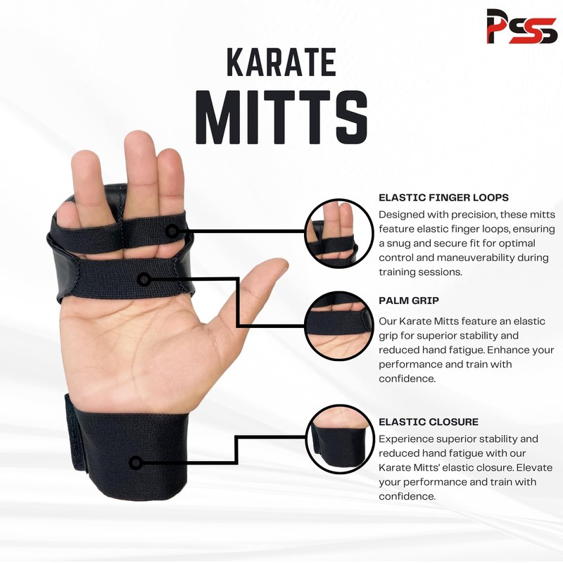 PSS Kids Karate mitt gloves for Boxing Martial Arts jab