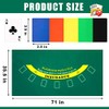 Aoriher Blackjack Game Combo Set, Include Blackjack Layout Felt,Shoe 6