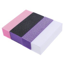 FRCOLOR 20pcs Nail Polishing Files Sponge Nail Buffers for Art Safe and Gentle Manicure Tools for Home and Salon Use Includes and Colors