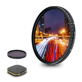 JJC 40.5mm Variable ND Filter ND2-ND2000 Neutral Density Fader for Sony E PZ 16-50mm Ⅱ F3.5-5.6 FE 28-60mm F4-5.6 and Other 40.5mm Thread Lens, 1-11 Stop ND Filer with Moistureproof Filter Case