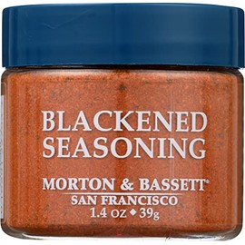 Morton & Bassett Blackened Seasoning, Salt Free, Non GMO, 1.4 Ounces (Pack Of 3)