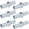Fanmao 6 Sets 180 Degree Pipe Clamp Connector for 1"
