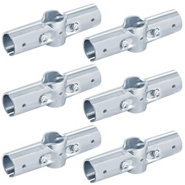 Fanmao 6 Sets 180 Degree Pipe Clamp Connector for 1" EMT Structural Pipe Fitting, 3/32" Thick