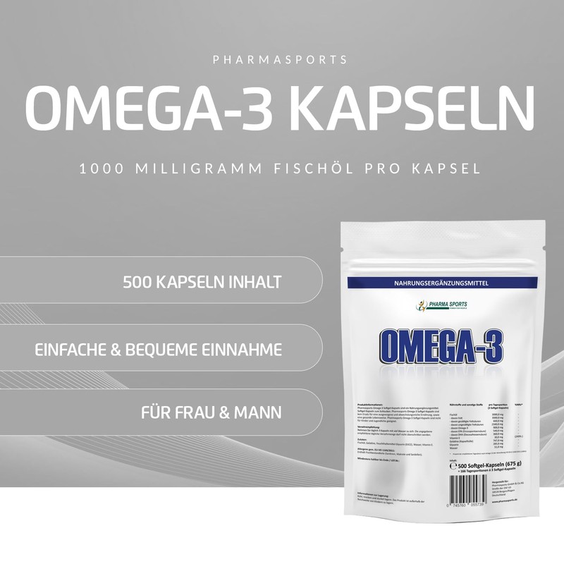 Omega-3 Fish Oil 3000 mg - 540 EPA 360 DHA