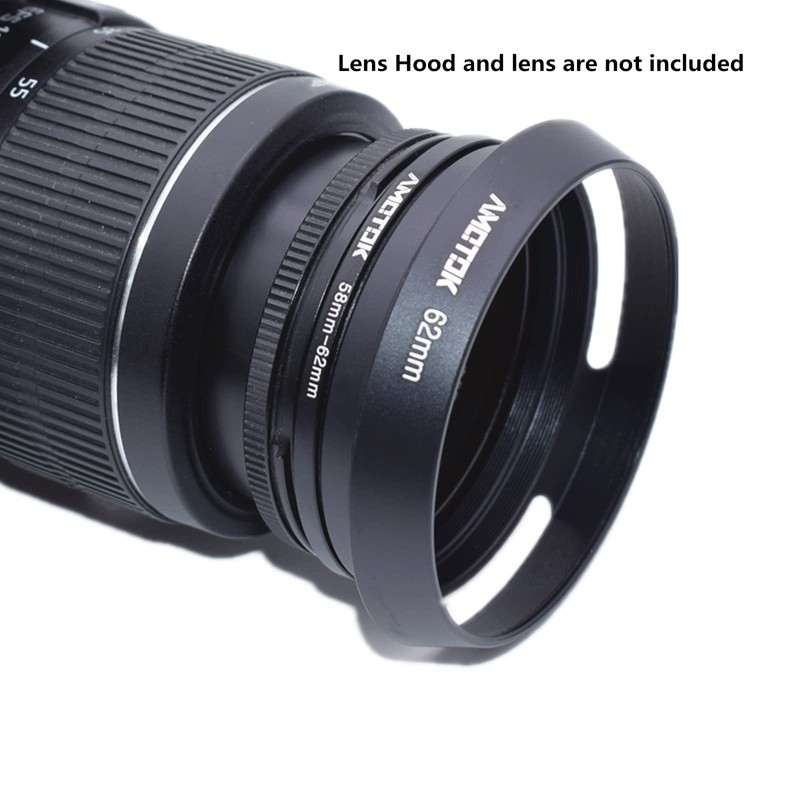 58mm to 62mm Camera Filter Ring Compatible with All 58mm