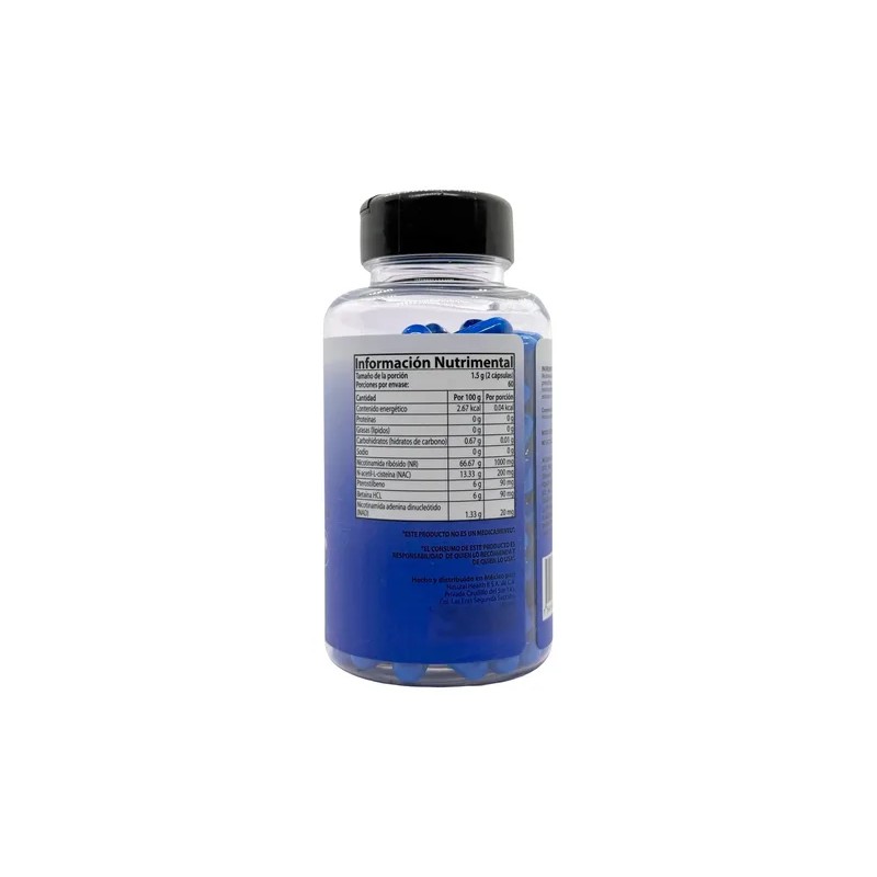 Nad Nicotinamida Ribosido 120 Capsulas All Nature